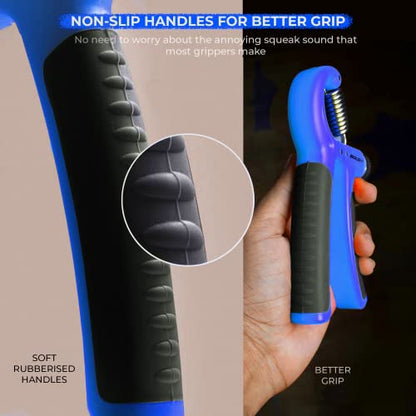 Boldfit Adjustable Hand Grip Strengthener, Hand Gripper for Men & Women for Gym Workout Hand Exercise Equipment to Use in Home for Forearm Exercise, Finger Exercise Power Gripper (40 Kg) Orange