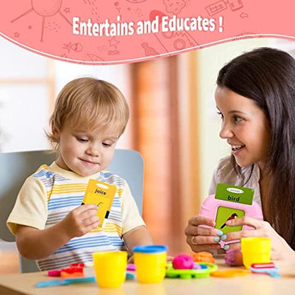 Graphene Colorful Double-Sided Flash Cards, Interactive Learning Toys for Children, Electronic Montessori Educational Cards, Develop Language Skills Through Visual & Auditory Sensory Methods